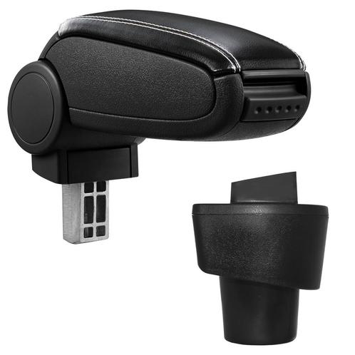 Armsteun Renault Twingo 3 2014-2018 kunstleer zwart wit, Auto diversen, Auto-accessoires, Verzenden
