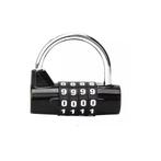 Hangslot met cijfercode - 4 cijfers - Zwart, Ophalen of Verzenden, Nieuw, Slot