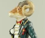 Beeld, Lord Ram Sheep-antique style - 34 cm - Hars,, Antiek en Kunst, Curiosa en Brocante