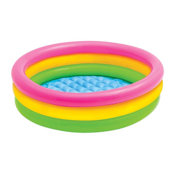 Opblaasbaar zwembad sunset 86x25 cm, Tuin en Terras, Zwembaden, 200 tot 400 cm, Rond, Nieuw, Opblaaszwembad, 80 tot 120 cm, 200 tot 300 cm