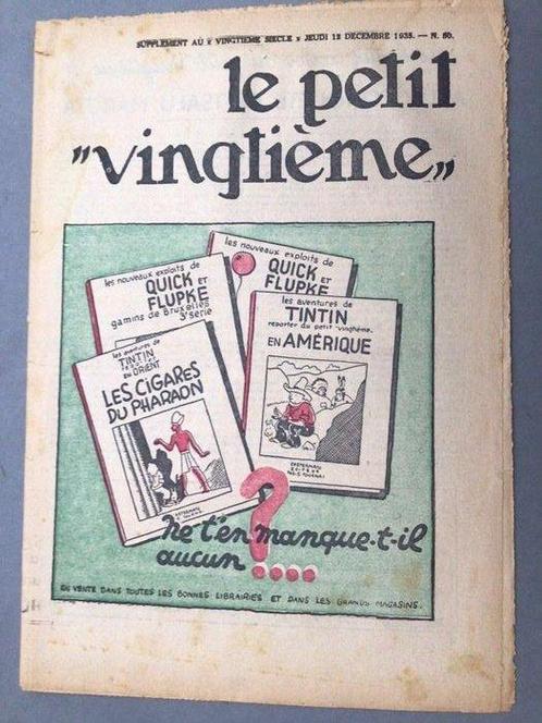 Petit vingtième avec annonce des albums N&B - 1935, Boeken, Stripboeken