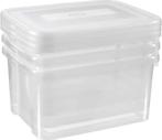 Curver Handy Opbergbox - 3x25 liter - 3 stuks - Transparant, Ophalen of Verzenden, Nieuw