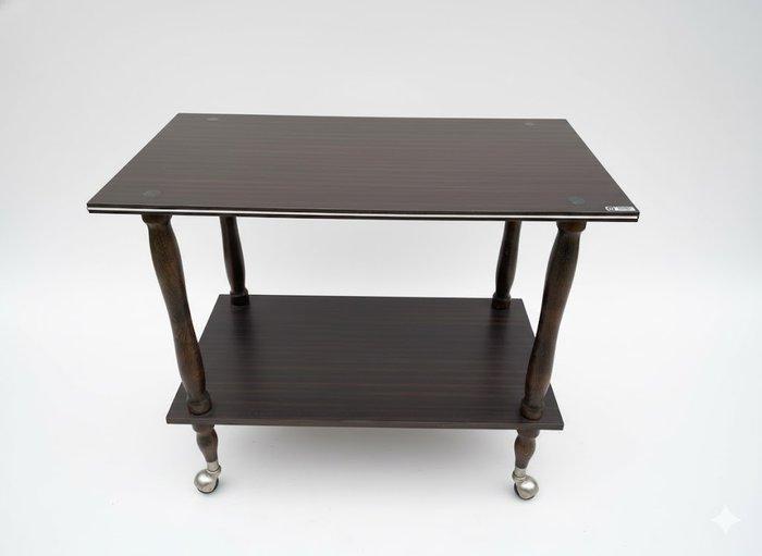 Berlioz - Bijzettafel - Hout, Metaal - Roltafel met twee, Antiek en Kunst, Kunst | Designobjecten