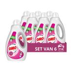 6x OMO Vloeibaar Wasmiddel Kleur 19 Wasbeurten 950 ml, Verzenden