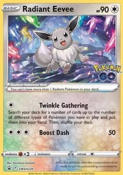 Radiant Eevee (SWSH 230), Hobby en Vrije tijd, Verzamelkaartspellen | Pokémon, Nieuw, Ophalen of Verzenden