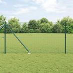 vidaXL Gelast Draadhek met 13 Spijlen Groen 1.2x50 m Staal, Verzenden, Nieuw
