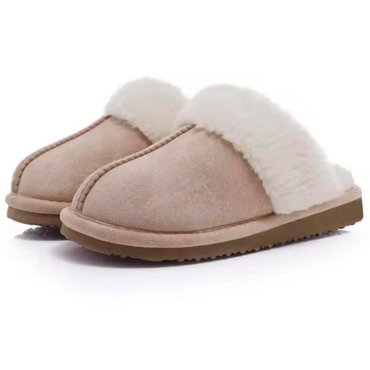 Suède Pantoffel Pluche Gevoerd | Maat 36 tot 45 | Slof Muil, Kleding | Dames, Schoenen, Pantoffels of Sloffen, Beige, Nieuw, Verzenden