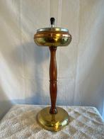 Asbak - staande asbak - Koper, Messing, Staal, Hout