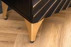 Massief dressoir SOLARIS 180 cm zwartgoud mangohout, Huis en Inrichting, Ophalen of Verzenden, Nieuw
