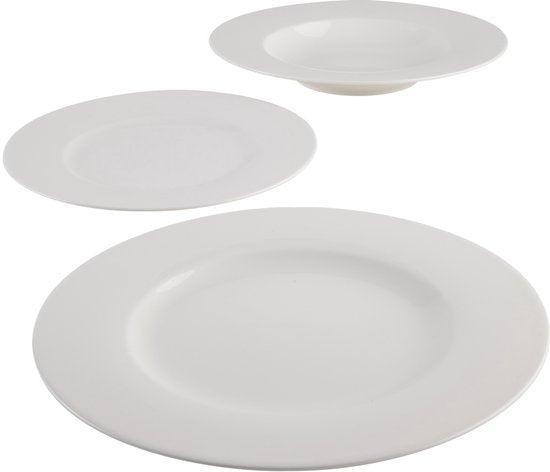 2dekans | Starter Set Basic White Set van 18, Huis en Inrichting, Keuken | Servies, Zo goed als nieuw, Ophalen of Verzenden