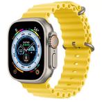 Apple Watch Ultra 49mm LTE Ocean Geel Titanium met GARANT..., Telecommunicatie, Mobiele telefoons | Apple iPhone, Ophalen of Verzenden