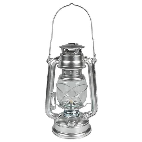 Benson Stormlantaarn - Olielamp - 25 cm - Aluminium - Chr..., Tuin en Terras, Buitenverlichting, Nieuw, Ophalen of Verzenden