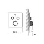 Inbouwkraan Grohe Grohtherm Smart Control Thermostaatkraan, Ophalen of Verzenden, Nieuw