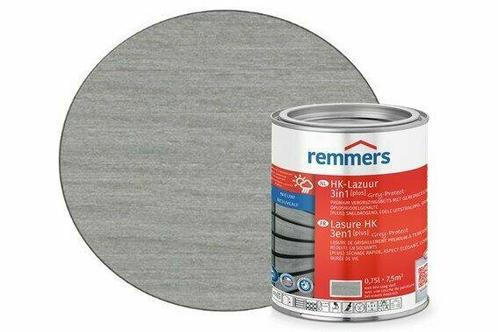 Remmers HK-lazuur Plus | Grey Protect Platinagrijs, Doe-het-zelf en Verbouw, Verf, Beits en Lak, Verzenden