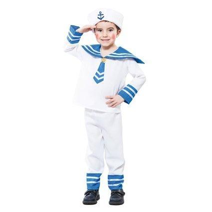 Klein matroosje kostuum 92-104cm, Kleding | Heren, Carnavalskleding en Feestkleding, Nieuw, Ophalen of Verzenden