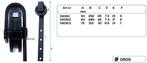 Schuifdeur Hangrol Zwart 50mm, Verzenden, Nieuw