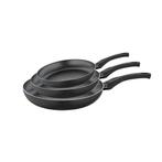 Michelino Aluminium 3-delig koekenpannenset | Antiaanbaklaag, Huis en Inrichting, Keuken | Potten en Pannen, Nieuw