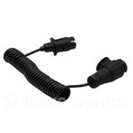 Spiraalkabel van 7- naar 13-polig - 60 tot 300 cm, Auto diversen, Ophalen of Verzenden, Nieuw