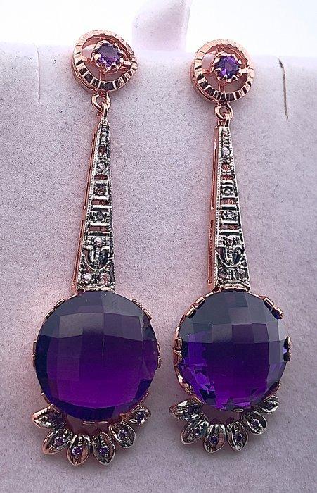 Zonder Minimumprijs - Oorbellen - 9 kt. Roségoud, Zilver, Sieraden, Tassen en Uiterlijk, Oorbellen