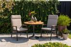 Solaro/Toscara verstelbare ronde bistroset Ø90 cm. - Light, Verzenden, Nieuw, Hout, Tuinset