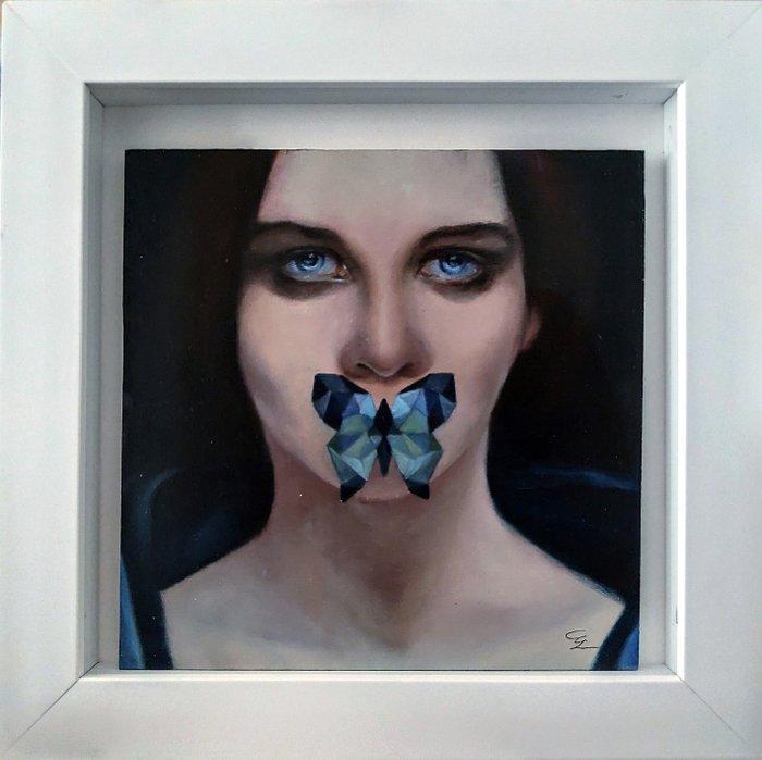 Veronica Ciccarese - Nascosta in piena vista, Antiek en Kunst, Kunst | Schilderijen | Modern