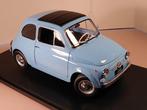 KK-Scale 1:12 - Model sedan - Fiat 500 Lichtblauw 1968 - met, Nieuw