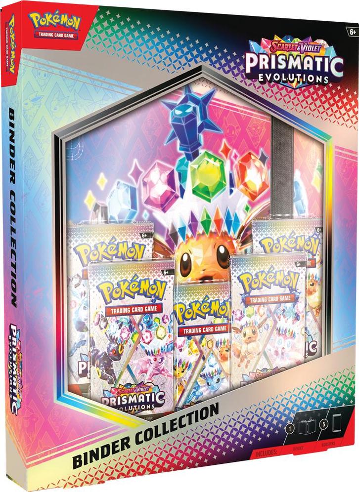 Pokémon TCG Scarlet & Violet Prismatic Evolutions-Binder, Hobby en Vrije tijd, Verzamelkaartspellen | Overige, Nieuw, Ophalen of Verzenden