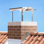 vidaXL Schoorsteenkap Zilver 59.5 x 50 x 36.5 cm Roestvrij, Huis en Inrichting, Haarden, Verzenden, Nieuw