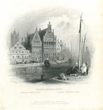 Zicht op Ghent, Antiek en Kunst, Kunst | Etsen en Gravures