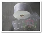 Lint Organza wit Harten 4  cm. /rol Lint Organza w, Ophalen of Verzenden, Nieuw
