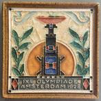 Tegel - IXe Olympiade Amsterdam 1928 - De Porceleyne Fles,, Antiek en Kunst