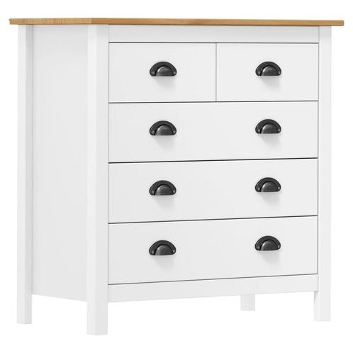 Dressoir 5 Lades Wit - OP=OP! - Stijlvol Opbergen -45%, Huis en Inrichting, Kasten | Dressoirs, 50 tot 100 cm, 25 tot 50 cm, Met lade(s)
