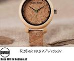 Houten horloge: Rolha Man, Verzenden, Nieuw