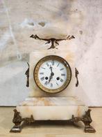 Pendule - Albast, Messing - 1850-1900, Antiek en Kunst, Antiek | Klokken