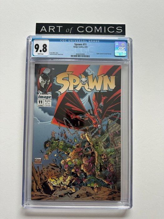 Spawn #11 - Spawn Poster By Geof Darrow - CGC 9.8 - 1 Graded, Boeken, Strips | Comics