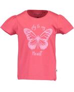 Blue Seven - T-shirt met vlinder - azalea, Nieuw, Meisje, Verzenden
