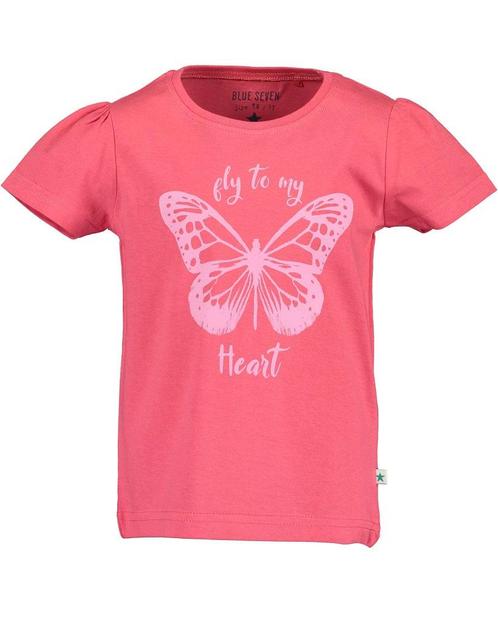 Blue Seven - T-shirt met vlinder - azalea, Kinderen en Baby's, Kinderkleding | Overige, Meisje, Nieuw, Verzenden