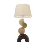 *WOONWINKEL* Kare Design Geo Design Tafellamp Beige Geometri, Huis en Inrichting, Lampen | Tafellampen, Verzenden, Nieuw