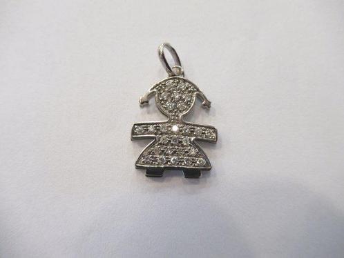 Hanger - 18 karaat Witgoud - 0.50ct. tw. Diamant, Sieraden, Tassen en Uiterlijk, Antieke sieraden