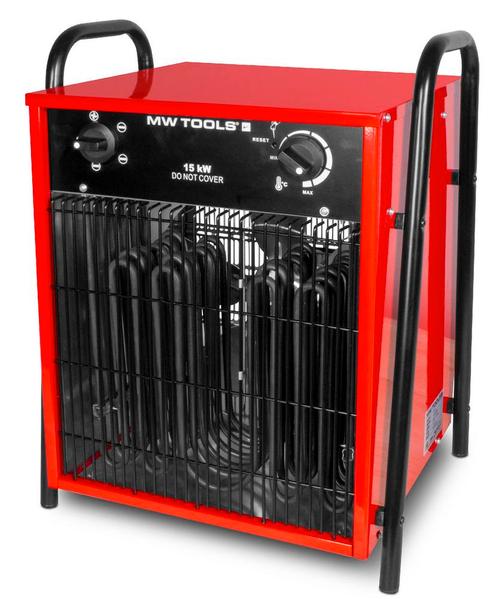 Warmeluchtblazer elektrisch 15kW 3x400V MW Tools, Doe-het-zelf en Verbouw, Verwarming en Radiatoren, Ophalen of Verzenden