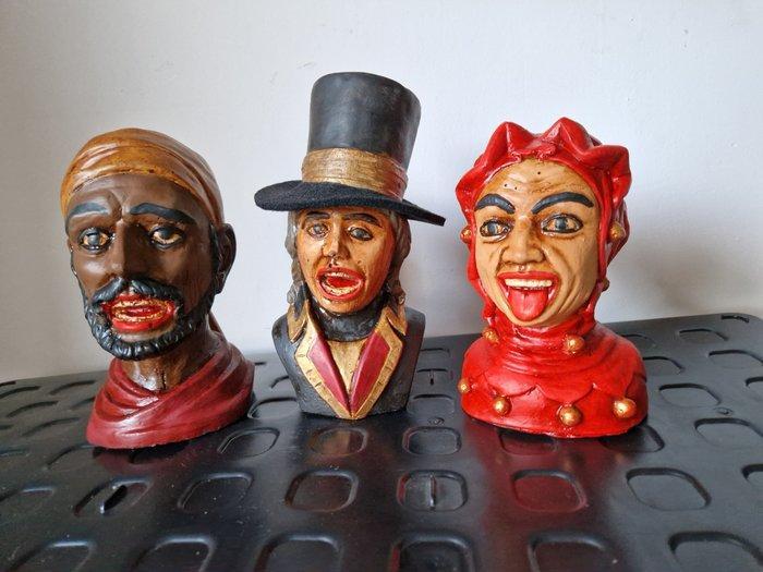 sculptuur, Gapers, Apotheek - 18 cm - Gips - 2000, Antiek en Kunst, Curiosa en Brocante