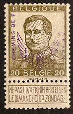 België 1915 - Spoorwegzegel - Gevleugeld wiel - 20 centimes, Postzegels en Munten, Postzegels | Europa | België, Gestempeld