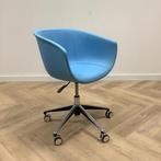 Design stoel, Segis op wielen, zithoogte instelbaar,  blauw, Huis en Inrichting, Ophalen of Verzenden, Gebruikt, Stof, Eén