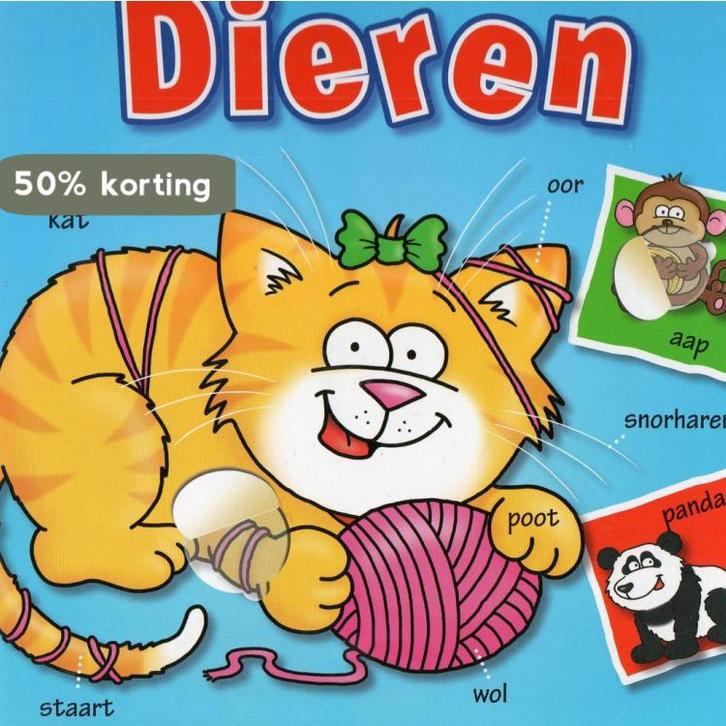 Woordjes leren met prettige prenten en grappige flapjes, Boeken, Kinderboeken | Baby's en Peuters, Gelezen, Verzenden