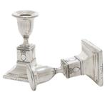 Kaarsenhouder (2) - .925 zilver - Kandelaars Engels 1783