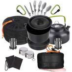 18-delig Outdoor Kampeerservies Set - Compact & Duurzaam -, Ophalen of Verzenden, Nieuw