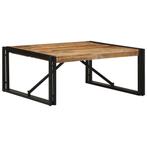 vidaXL Salontafel 80x80x35 cm massief ruw mangohout, Huis en Inrichting, Tafels | Salontafels, 50 tot 100 cm, Verzenden, Vierkant