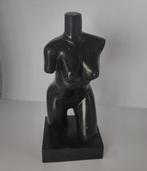 Obsidiaan Standbeeld van een vrouw. - Hoogte: 20 cm -