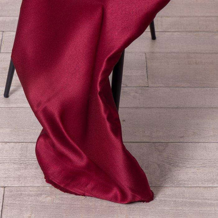 Satijnen stof – Rosso Borgogna – glanzend en cangiante. -, Antiek en Kunst, Antiek | Kleden en Textiel