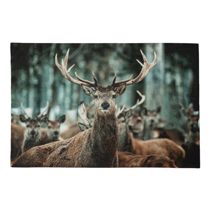deurmat winter hert 75x50cm, Tuin en Terras, Deurmatten, Verzenden